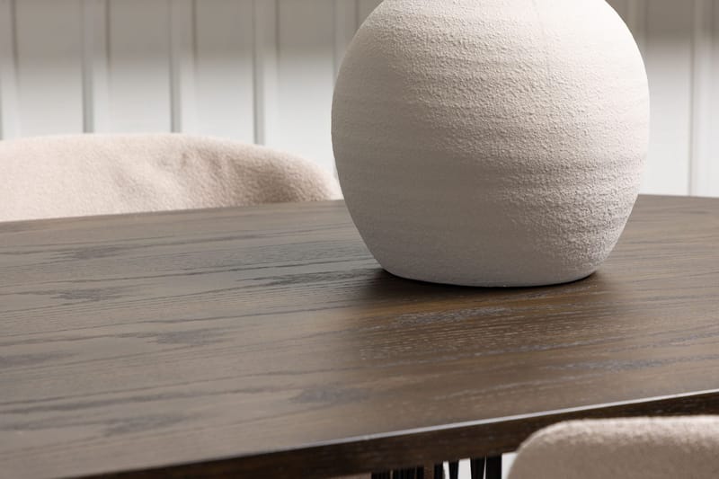 Oval matgrupp Venture Home Beige Mocka 4st - Møbler - Bord - Spisegruppe