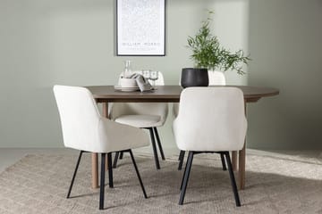 Oval matgrupp Venture Home Beige Natur 4st - Møbler - Bord - Spisegruppe