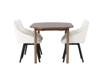Oval matgrupp Venture Home Beige Natur 4st - Møbler - Bord - Spisegruppe