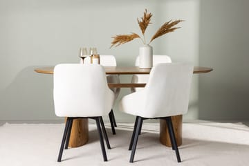 Oval matgrupp Venture Home Beige Natur 4st - Møbler - Bord - Spisegruppe