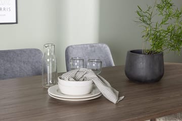 Oval matgrupp Venture Home Grå Natur 4st - Møbler - Bord - Spisegruppe
