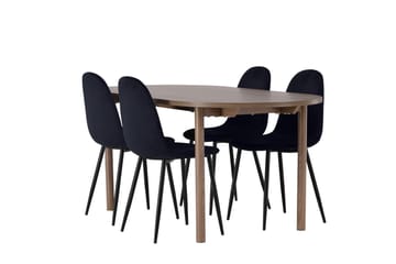 Oval matgrupp Venture Home Mörkt trä - Møbler - Bord - Spisegruppe