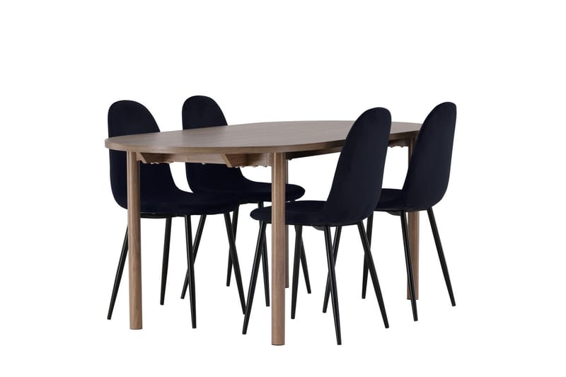 Oval matgrupp Venture Home Mörkt trä - Møbler - Bord - Spisegruppe
