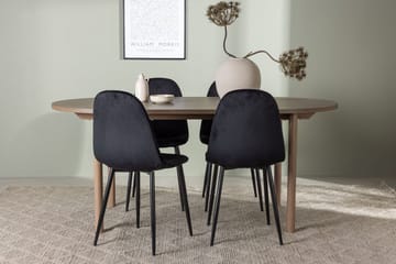 Oval matgrupp Venture Home Mörkt trä - Møbler - Bord - Spisegruppe