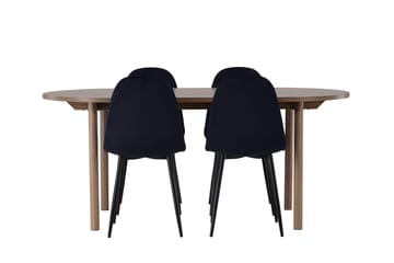 Oval matgrupp Venture Home Mörkt trä - Møbler - Bord - Spisegruppe