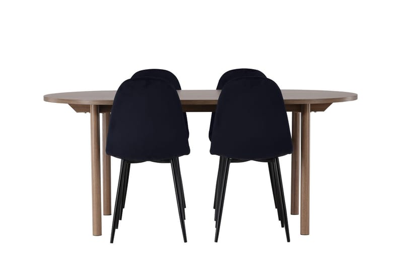Oval matgrupp Venture Home Mörkt trä - Møbler - Bord - Spisegruppe
