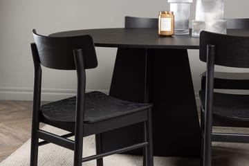 Oval matgrupp Venture Home Svart Svart 6st - Møbler - Bord - Spisegruppe