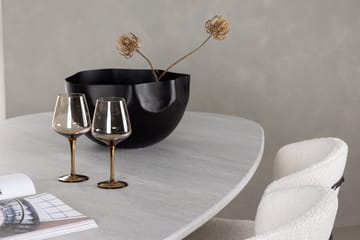 Oval matgrupp Venture Home Vit Ljusgrå 4st - Møbler - Bord - Spisegruppe