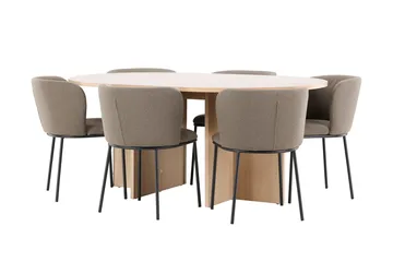 Oval matgrupp Venture Home - Møbler - Bord - Spisegruppe