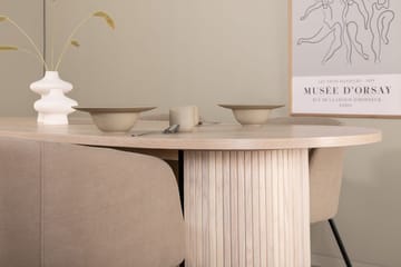Oval spisegruppe Venture Home Bianca, Berit Beige Lyst tre 4 stk. - Møbler - Bord - Spisegruppe