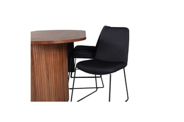 Ovalt spisesett Bianca, Muce - 200x90x75 - Møbler - Bord - Spisegruppe