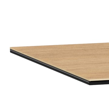 Parkins Rektangulært Spisebord 160 cm i Glass med Keramikkplate, Eik- og Metalllook - Svart - Møbler - Bord - Spisebord & kjøkkenbord