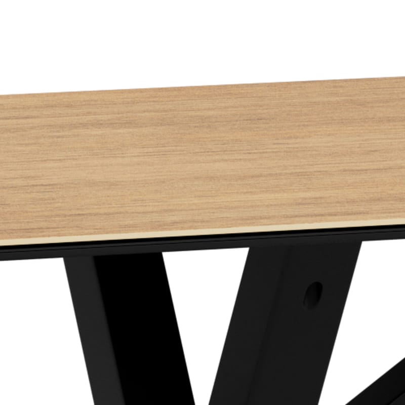 Parkins spisebord 200 cm - Svart - Møbler - Bord - Spisebord & kjøkkenbord