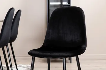 Penny spisegruppe 190 cm inkl. 6 Pontus stoler - Grå/Svart - Møbler - Bord - Spisegruppe