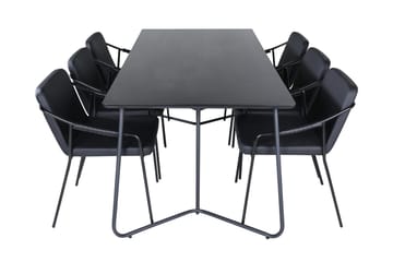 Petra spisebord 190 cm med 6 Tvista barstoler - Møbler - Bord - Spisegruppe