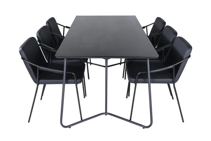 Petra spisebord 190 cm med 6 Tvista barstoler - Møbler - Bord - Spisegruppe