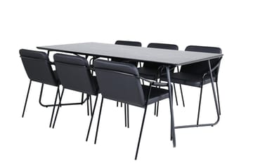 Petra spisebord 190 cm med 6 Tvista barstoler - Møbler - Bord - Spisegruppe