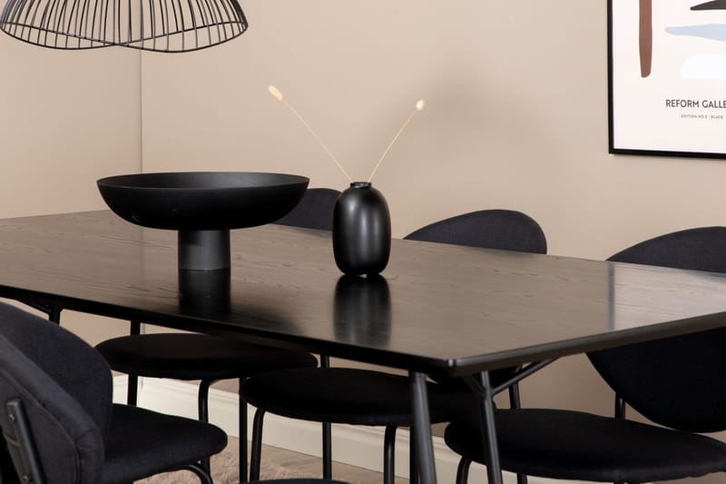 Petra spisebord 190 cm med 6 Vault spisestoler - Møbler - Bord - Spisegruppe