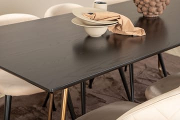 Petra spisebord 190 cm med 6 Velvet Stitches spisestoler - Møbler - Bord - Spisegruppe