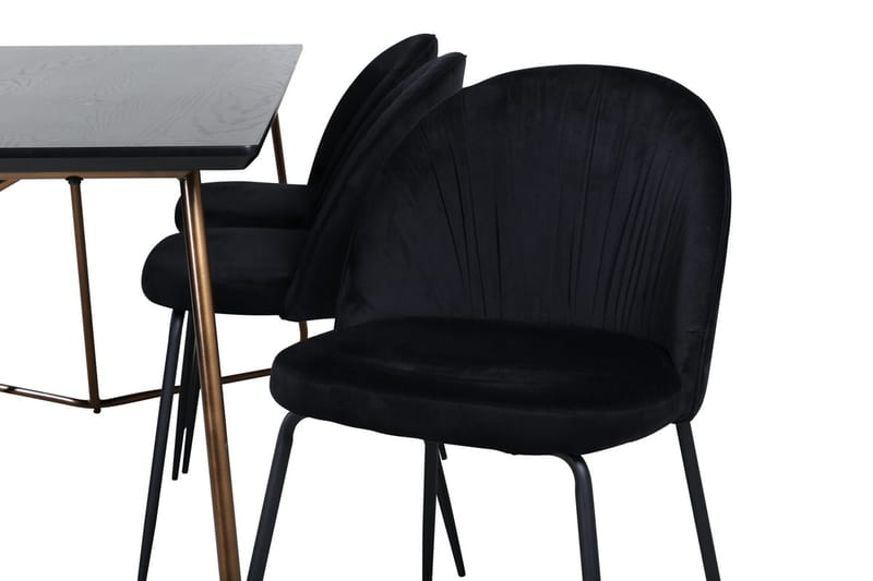 Petra spisebord 190 cm med 6 Wrinkles spisestoler - Møbler - Bord - Spisegruppe