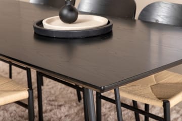 Petra spisebord 190 cm med 6 Polly spisestoler - Møbler - Bord - Spisegruppe