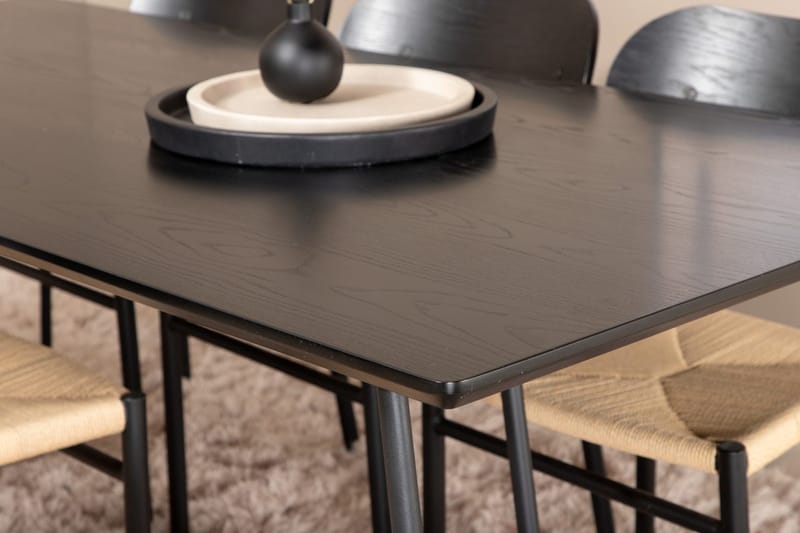 Petra spisebord 190 cm med 6 Polly spisestoler - Møbler - Bord - Spisegruppe