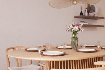 Peyra Matgruppe 200 cm Ovalt Eik med 6 Dastoori Spisestol - Natur - Møbler - Bord - Spisegruppe