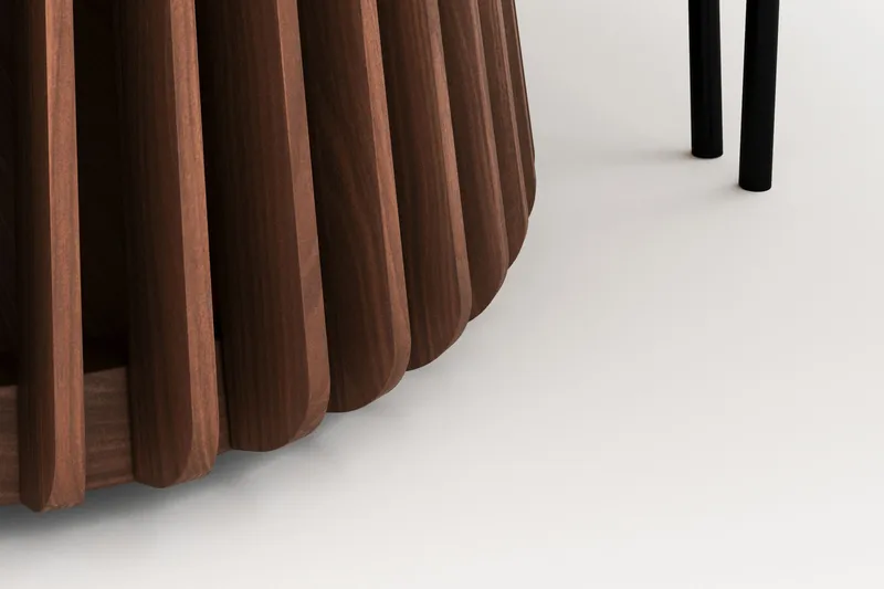 Peyra Ovalt Spisebord 200 cm med 6 Gemmiano Stoler - Valnøtt - Møbler - Bord - Spisegruppe