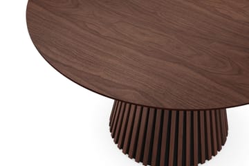 Peyra rundt spisebord 130 cm finér - Valnøtt - Møbler - Bord - Spisebord & kjøkkenbord