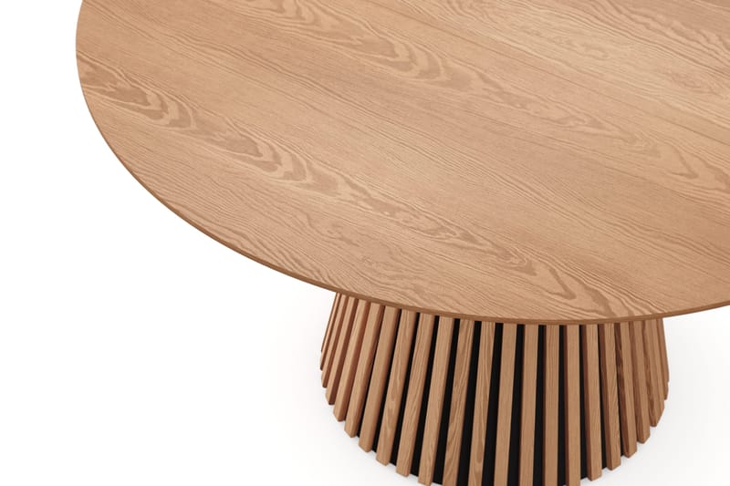 Peyra rundt spisebord uttrekkbart 120–220 cm finér - Eik - Møbler - Bord - Spisebord & kjøkkenbord