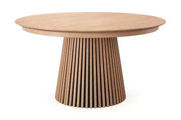 Peyra rundt spisebord uttrekkbart 140–240 cm finér - Eik - Møbler - Bord - Spisebord & kjøkkenbord