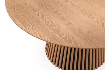 Peyra rundt spisebord uttrekkbart 140–240 cm finér - Eik - Møbler - Bord - Spisebord & kjøkkenbord