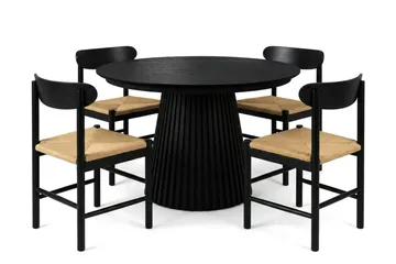 120-220 cm - Svartlasert eik