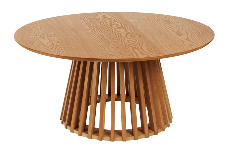 Peyra salongbord satsbord rundt 86/60 cm finér - Eik - Møbler - Bord - Sofabord & salongbord