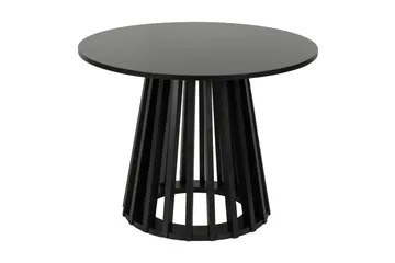 Peyra salongbord satsbord rundt 86/60 cm finér - Svart - Møbler - Bord - Sofabord & salongbord