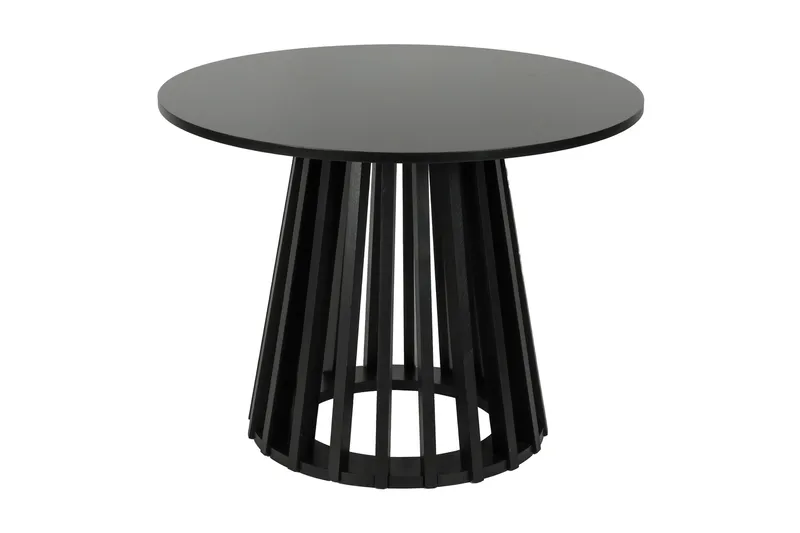 Peyra salongbord satsbord rundt 86/60 cm finér - Svart - Møbler - Bord - Sofabord & salongbord