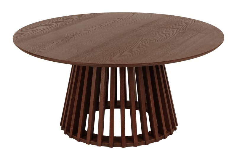 Peyra salongbord satsbord rundt 86/60 cm finér - Valnøtt - Møbler - Bord - Sofabord & salongbord