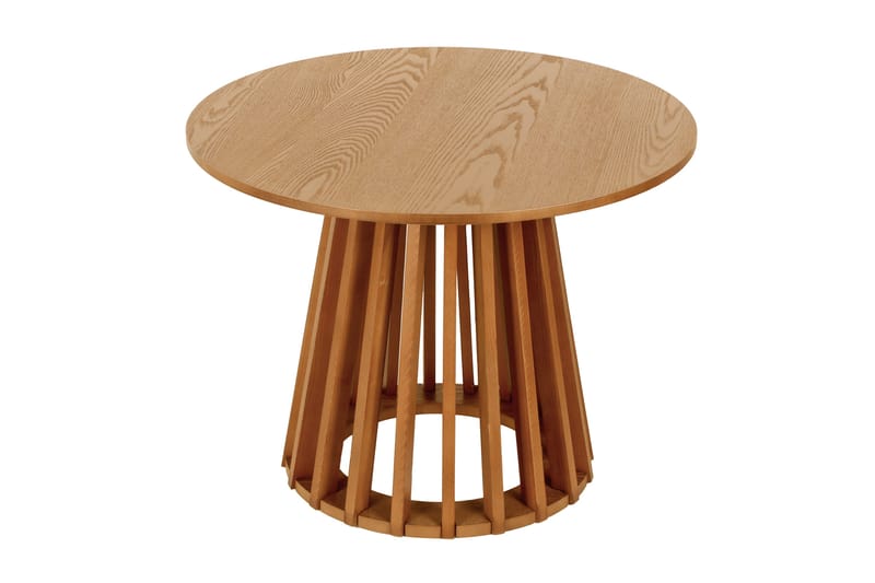 Peyra sofabord rundt 60 cm finér - Eik - Møbler - Bord - Sofabord & salongbord
