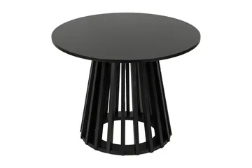 Peyra sofabord rundt 60 cm finér - Svart - Møbler - Bord - Sofabord & salongbord