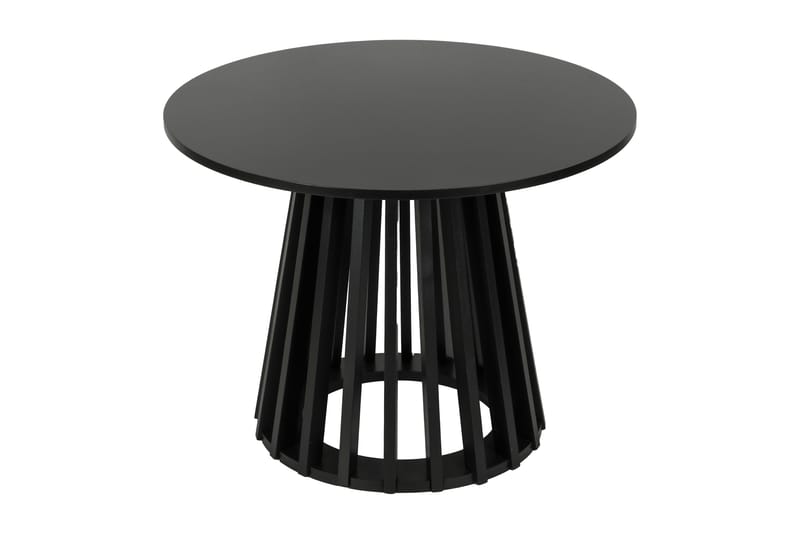 Peyra sofabord rundt 60 cm finér - Svart - Møbler - Bord - Sofabord & salongbord