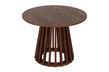 Peyra Sofabord Rundt 60 cm Finér - Valnøtt - Møbler - Bord - Sofabord & salongbord