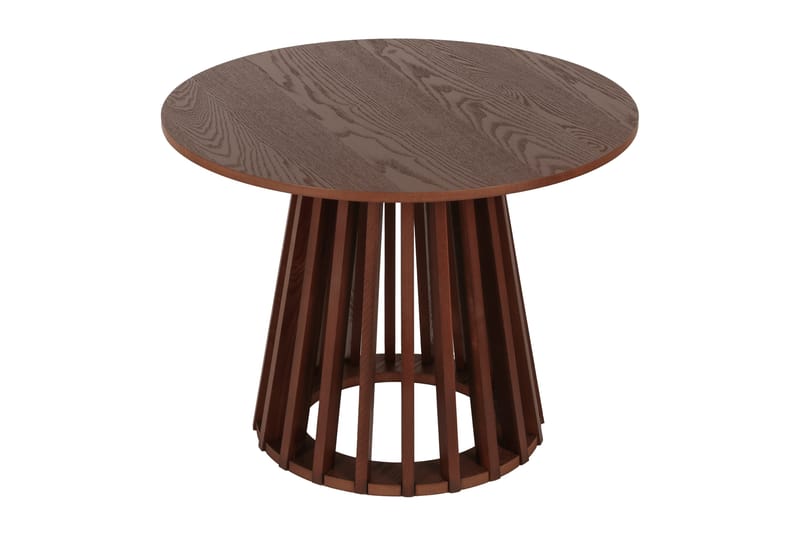 Peyra Sofabord Rundt 60 cm Finér - Valnøtt - Møbler - Bord - Sofabord & salongbord