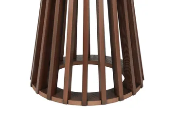 Peyra Sofabord Rundt 60 cm Finér - Valnøtt - Møbler - Bord - Sofabord & salongbord