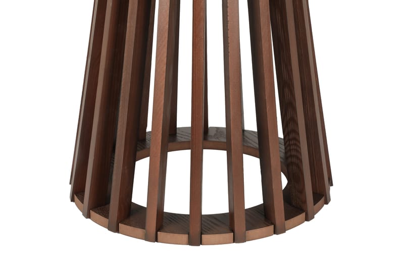 Peyra Sofabord Rundt 60 cm Finér - Valnøtt - Møbler - Bord - Sofabord & salongbord