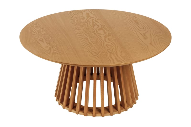 Peyra sofabord rundt 86 cm finér - Eik - Møbler - Bord - Sofabord & salongbord