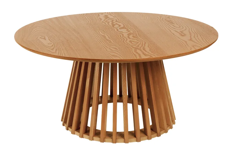 Peyra sofabord rundt 86 cm finér, Eik