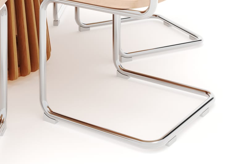 Peyra Spisebord 120 cm Rundt Ek med 6 stk Build Matstkolar - Natur - Møbler - Bord - Spisegruppe