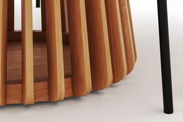 Peyra Spisebord 120 cm Rundt med 4 Gemmiano Stoler - Natur - Møbler - Bord - Spisegruppe