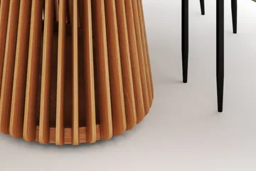 Peyra Spisebord 200 cm Oval med 6 Sawako Stoler - Natur - Møbler - Bord - Spisegruppe