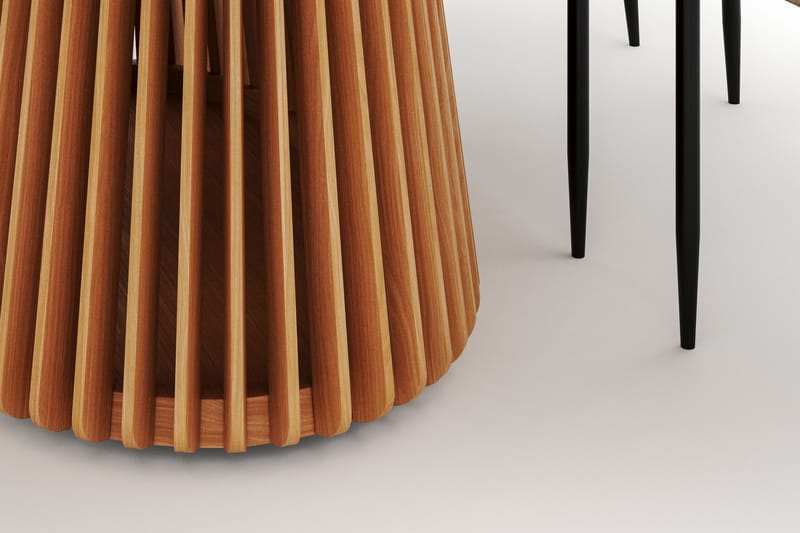 Peyra Spisebord 200 cm Oval med 6 Sawako Stoler - Natur - Møbler - Bord - Spisegruppe